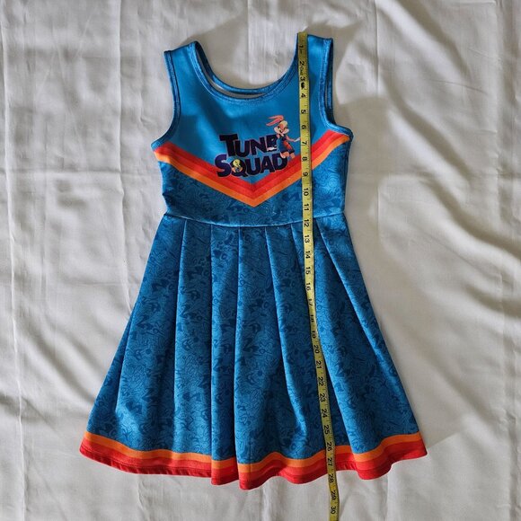 Space Jam Kids Girls Tune Squad Halloween Costume Cheerleader Dress Size M (7-8) - Picture 10 of 10